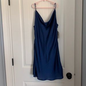 Cute blue homecoming slip dress
